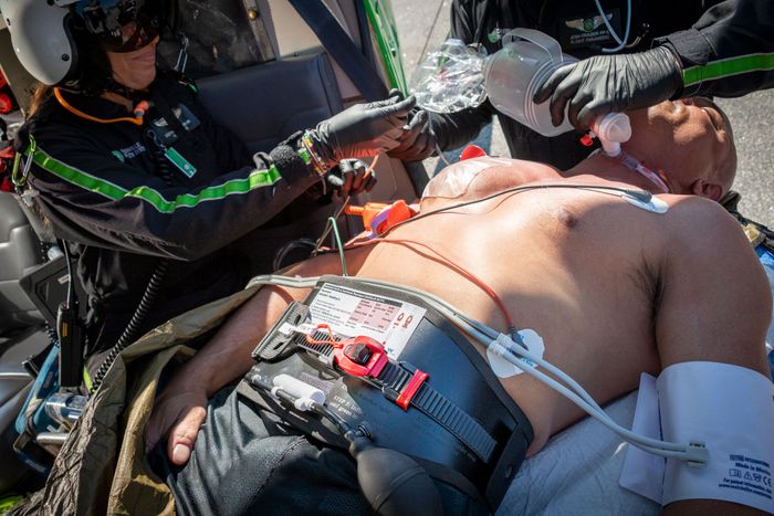 ABDOMINAL AORTIC JUNCTIONAL TOURNIQUET STABILISED